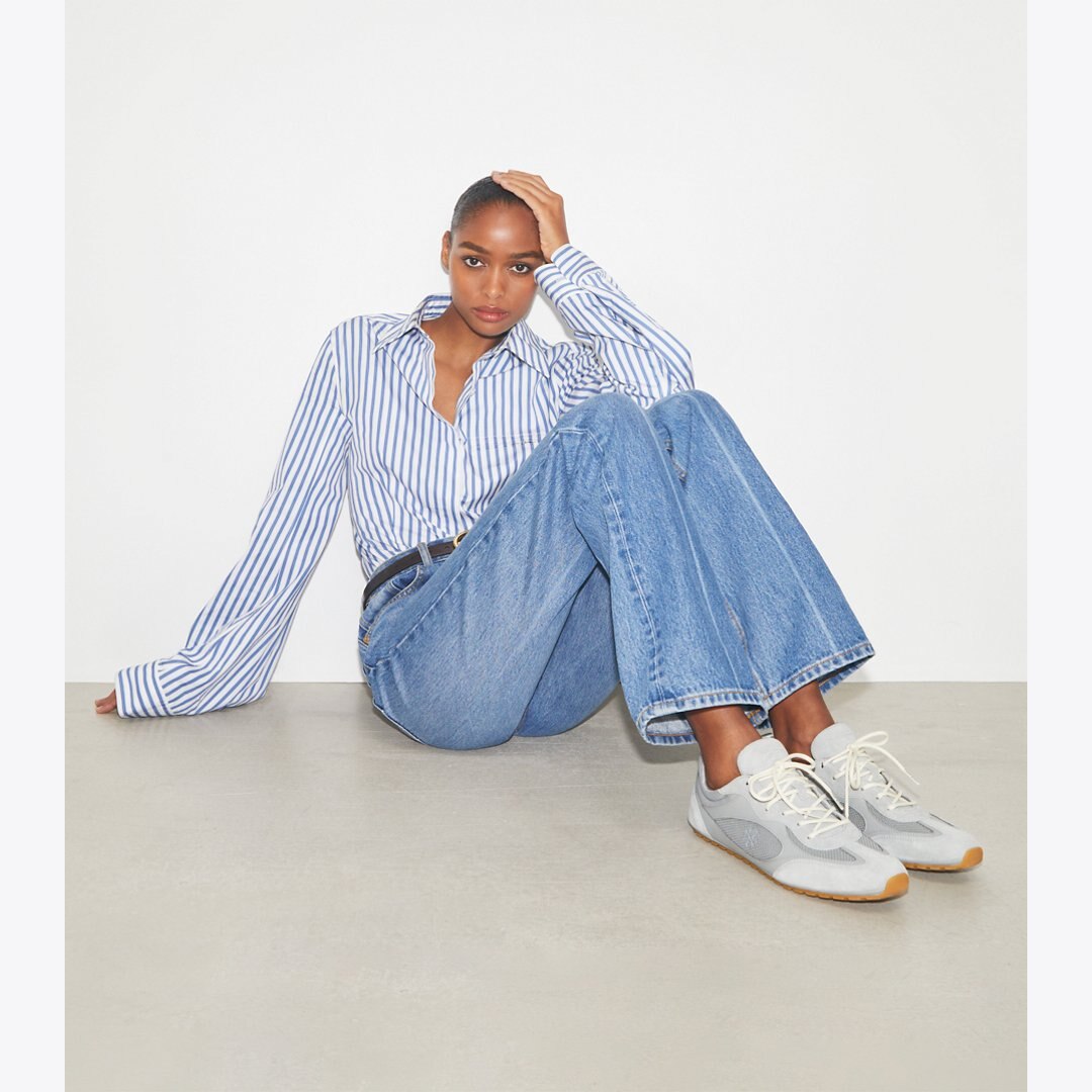 Tory Burch Field Sneaker LOUTRE GRAY