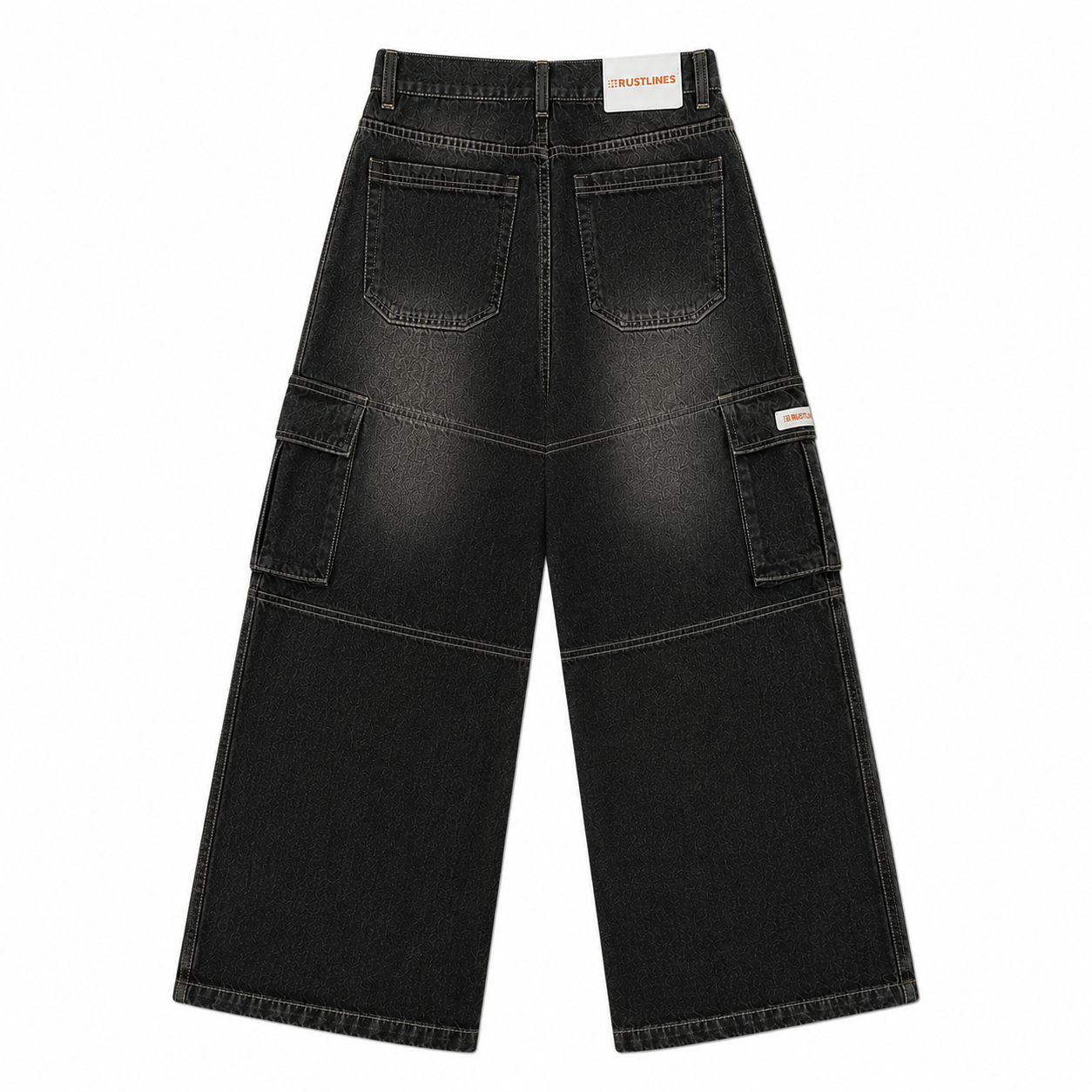CARBON BLACK DENIM MEN'S CARGO