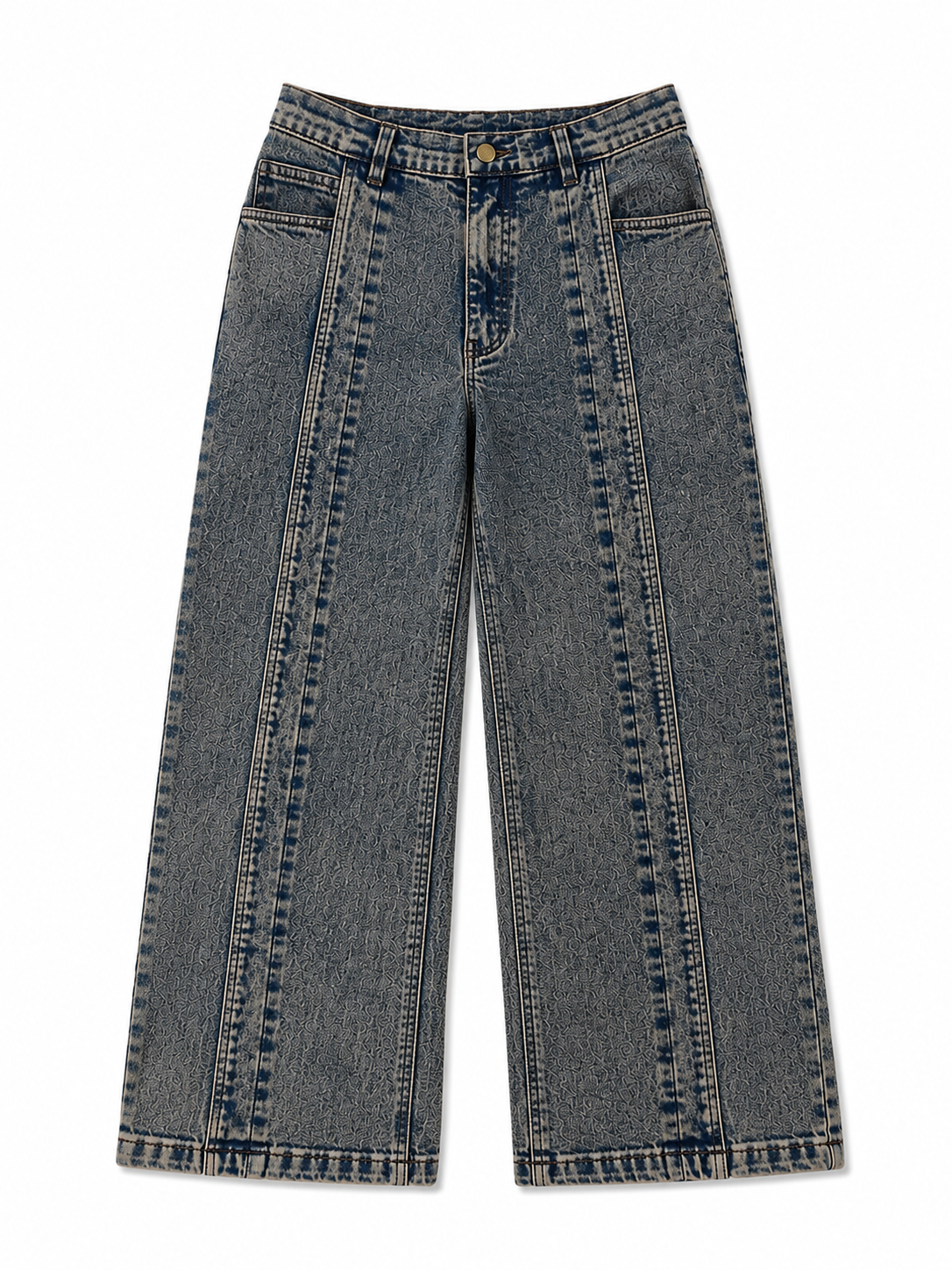 DECADE OLD VINTAGE PLEATED DENIM MEN'S JEANS