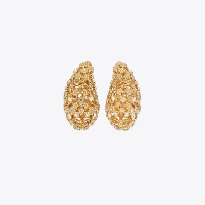 Tory Burch Filigree Pierced Earrings Tory Gold