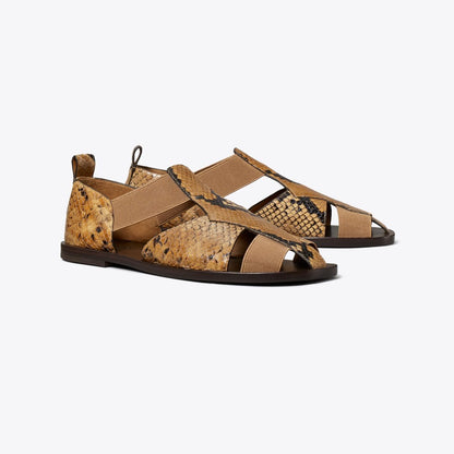 Tory Burch Fisherman Sandal BROWN ROCCIA