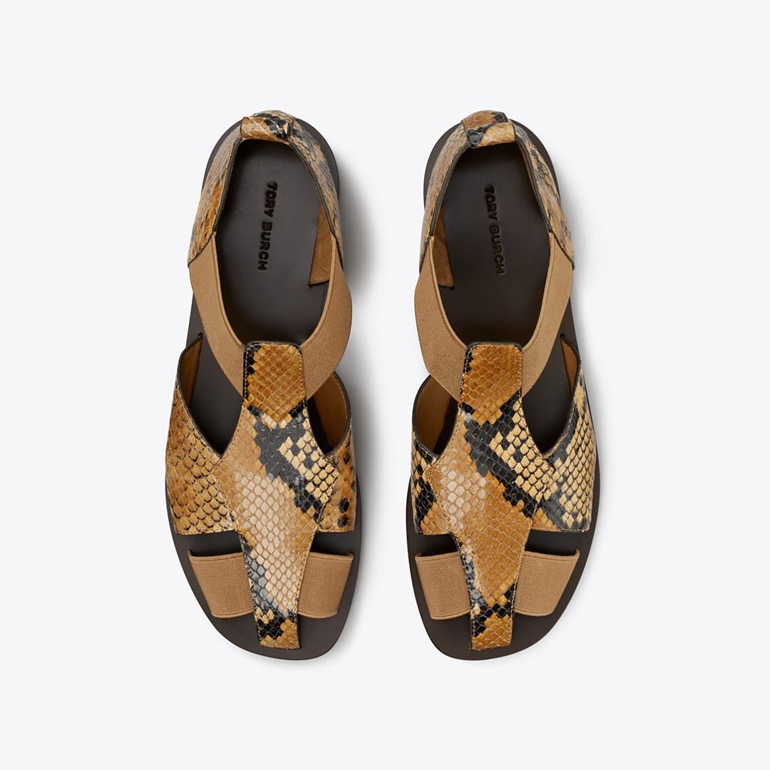 Tory Burch Fisherman Sandal BROWN ROCCIA