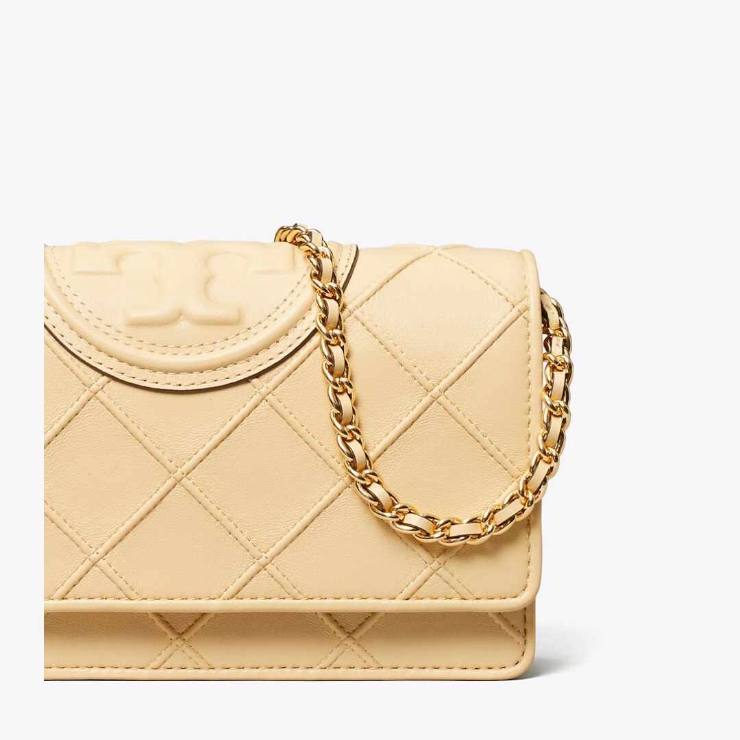 Tory Burch Fleming Crossbody Vanilla Soft Serve