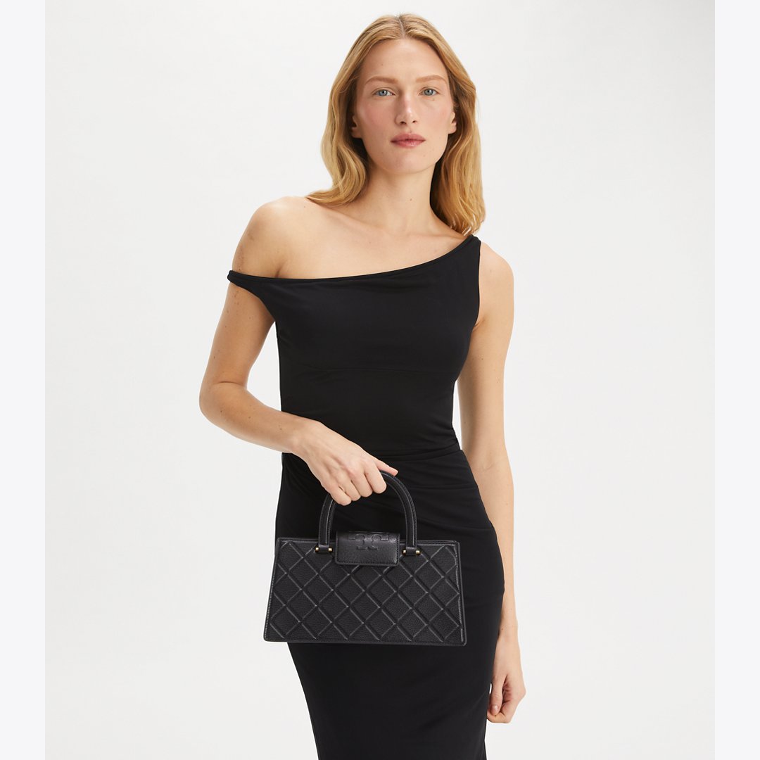 Tory Burch Fleming East-West Tote Black