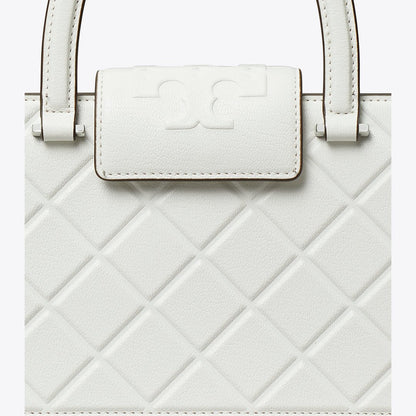 Tory Burch Fleming East-West Tote Blanc