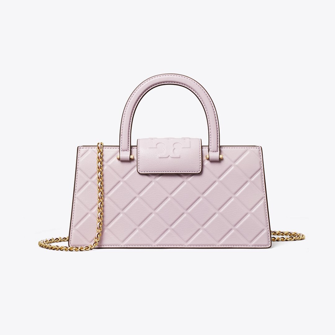 Tory Burch Fleming East-West Tote Pale Purple