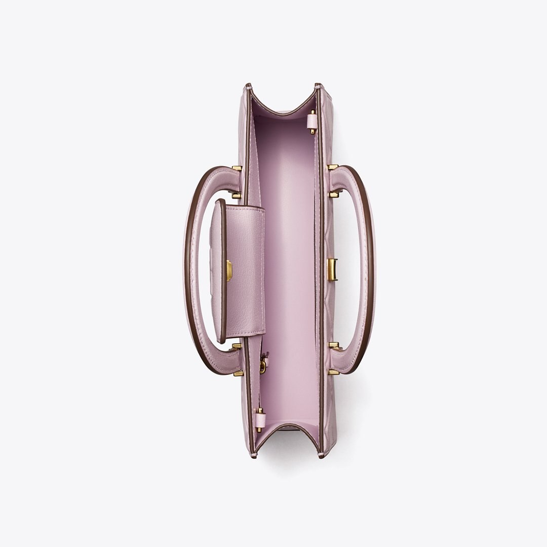 Tory Burch Fleming East-West Tote Pale Purple