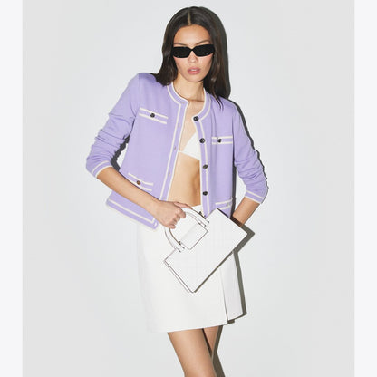 Tory Burch Fleming East-West Tote Blanc