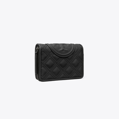 Tory Burch Fleming Matte Bi-Fold Wallet Black