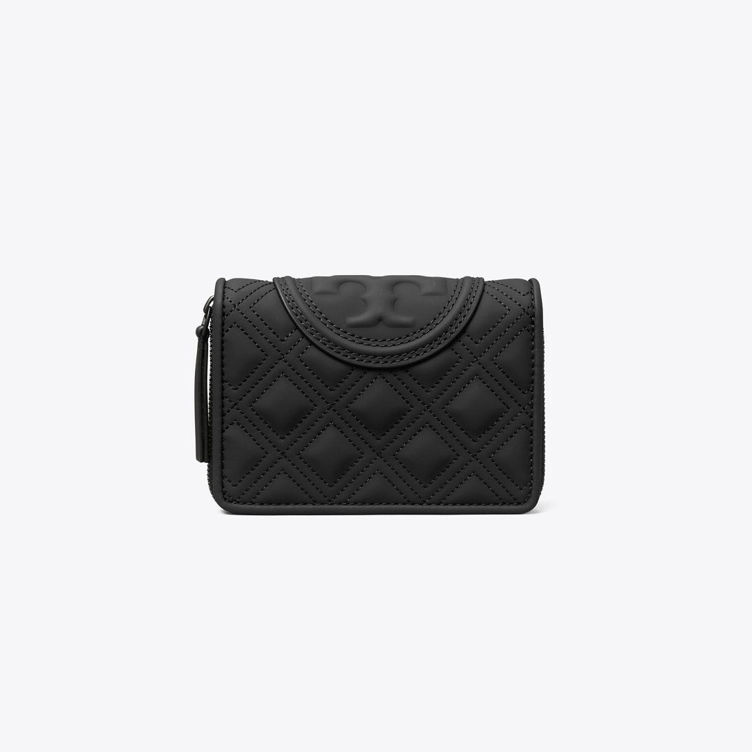Tory Burch Fleming Matte Bi-Fold Wallet Black