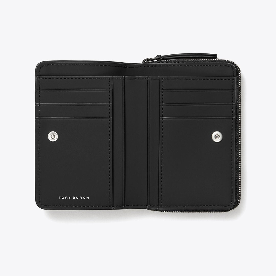 Tory Burch Fleming Matte Bi-Fold Wallet Black