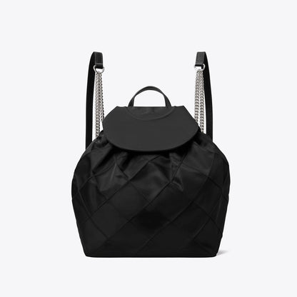 Tory Burch Fleming Nylon Backpack Black