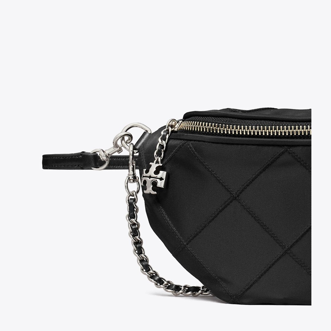 Tory Burch Fleming Nylon Belt Bag Black