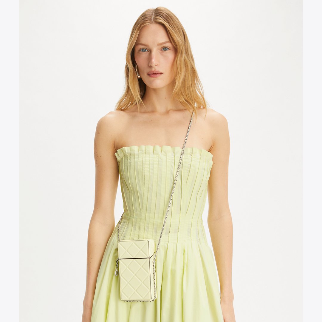 Tory Burch Fleming Phone Crossbody Frozen Zest