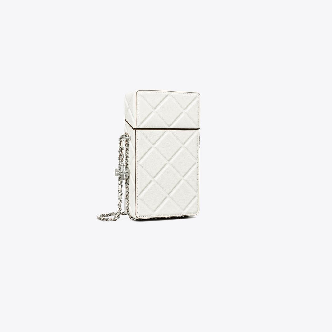 Tory Burch Fleming Phone Crossbody Blanc