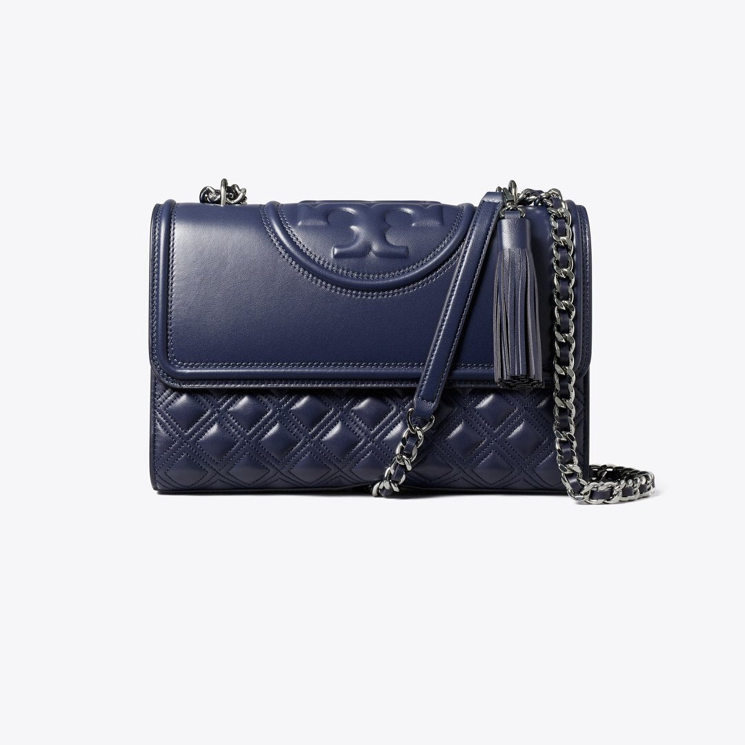 Tory Burch Fleming Shoulder Bag Royal Navy
