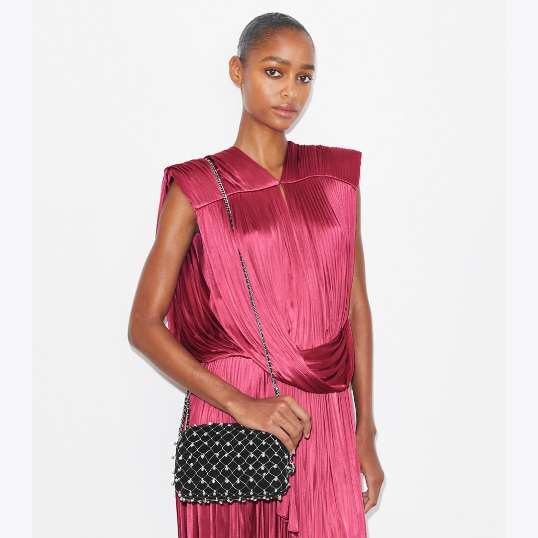 Tory Burch Fleming Soft Bell Crossbody Bag Black