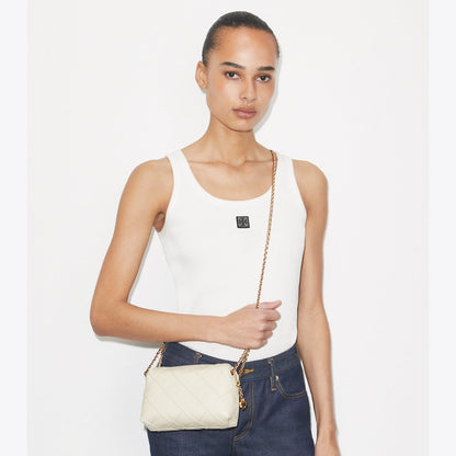 Tory Burch Fleming Soft Crossbody Bag Light Cream