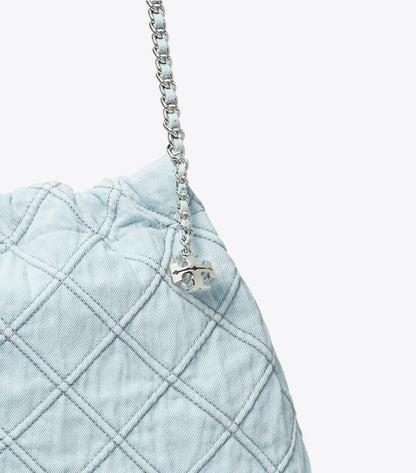 Fleming Soft Denim Hobo Bag Seltzer Seltzer