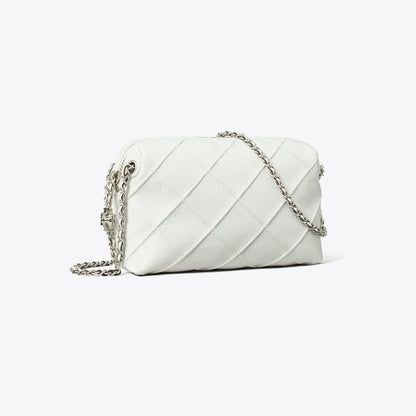 Tory Burch Fleming Soft Distressed Crossbody Bag Blanc