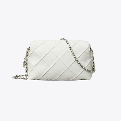 Tory Burch Fleming Soft Distressed Crossbody Bag Blanc