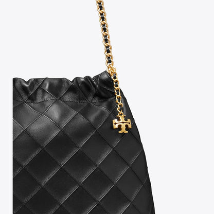 Tory Burch Fleming Soft Hobo Bag Black