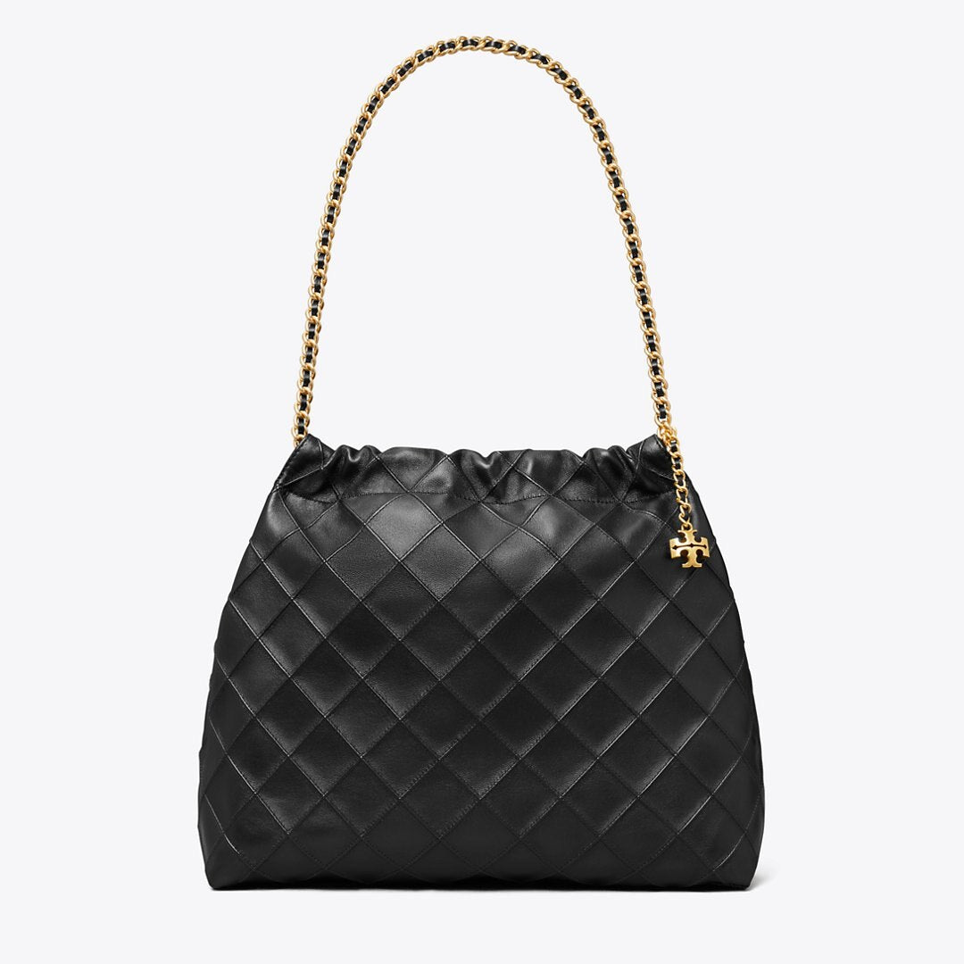 Tory Burch Fleming Soft Hobo Bag Black