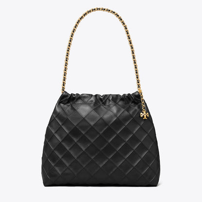 Tory Burch Fleming Soft Hobo Bag Black