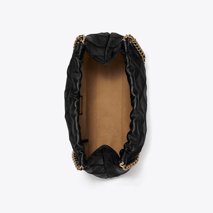 Tory Burch Fleming Soft Hobo Bag Black