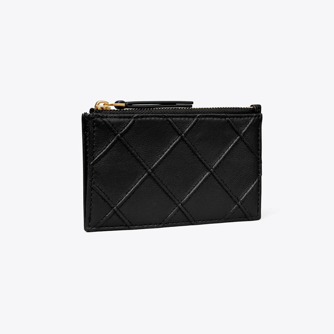 Tory Burch Fleming Zip Card Case Black