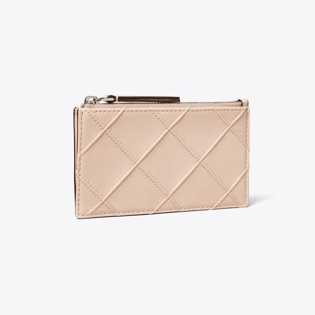 Tory Burch Fleming Zip Card Case Soft Pink