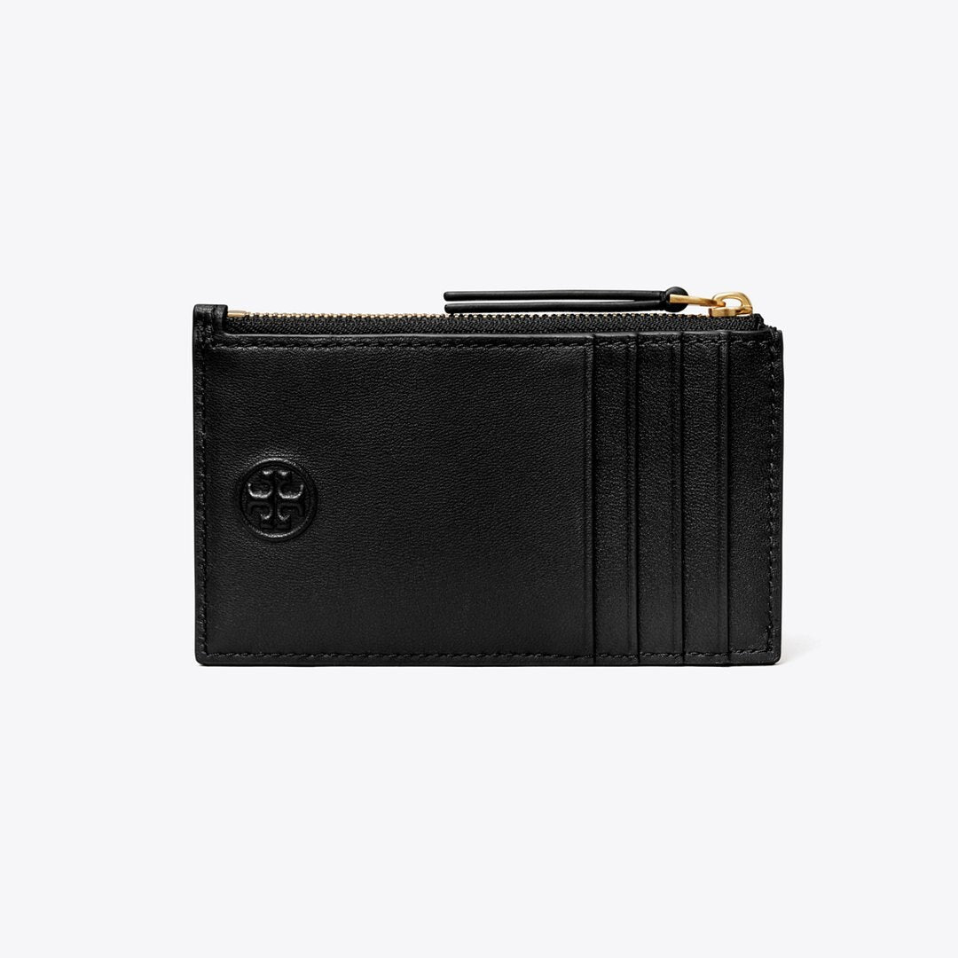 Tory Burch Fleming Zip Card Case Black