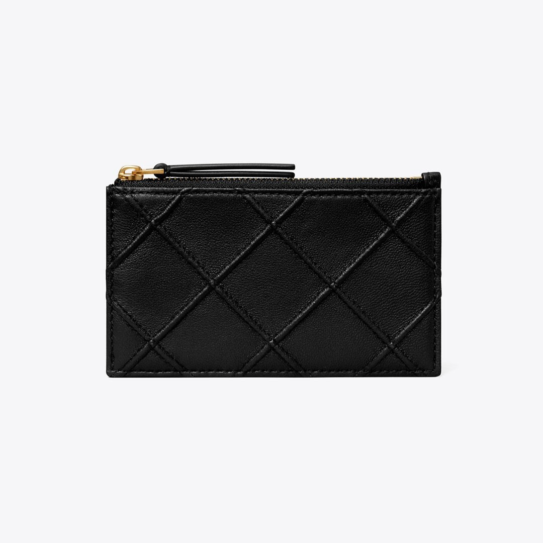 Tory Burch Fleming Zip Card Case Black