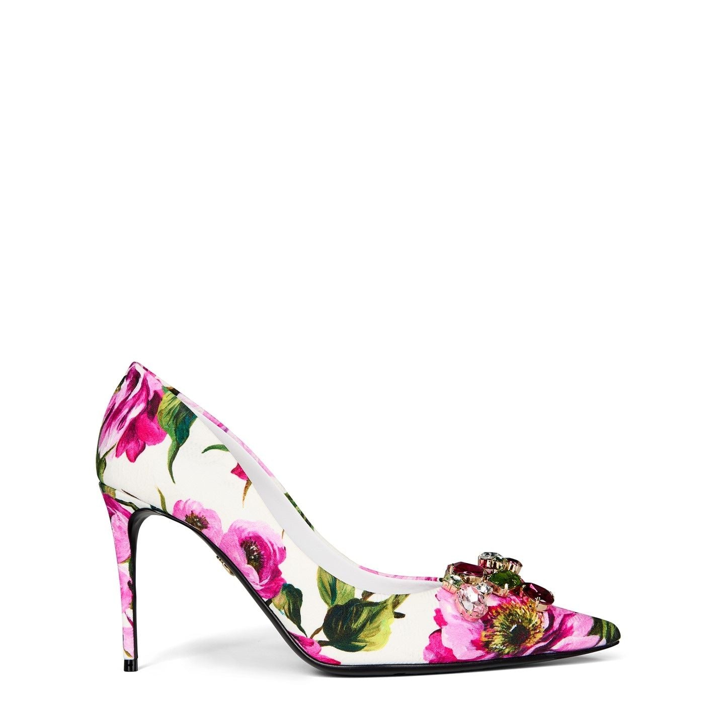  Floral Stiletto Heels Peonie Fuxia