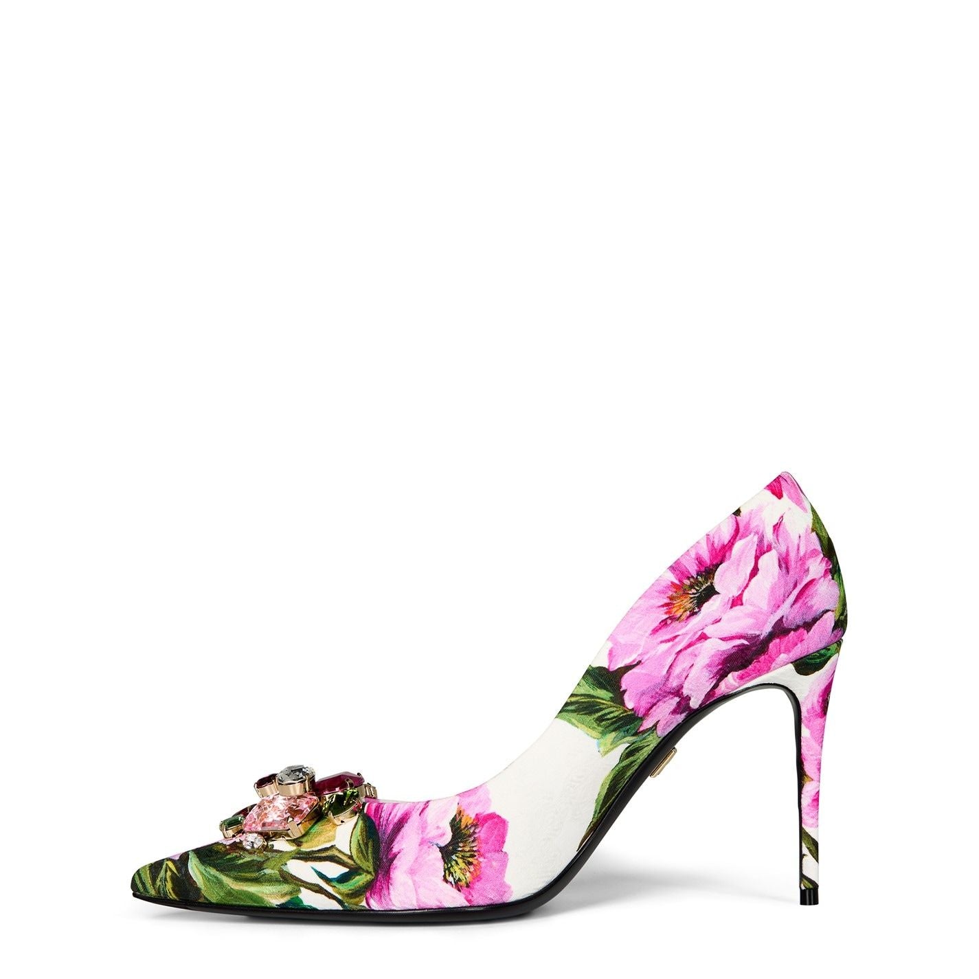  Floral Stiletto Heels Peonie Fuxia