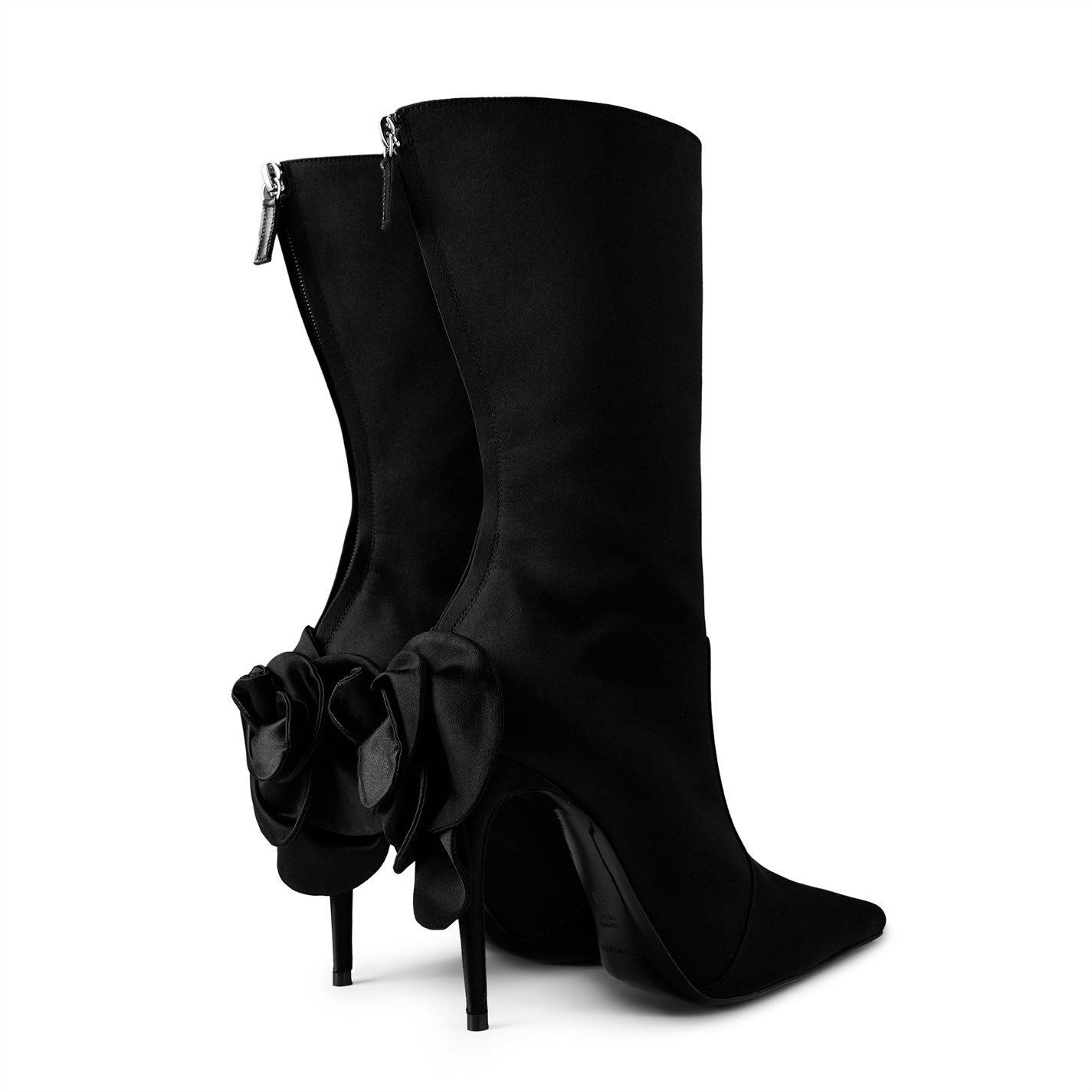  Flower Boots Black