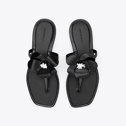 Tory Burch Flower Jelly Sandal PERFECT BLACK