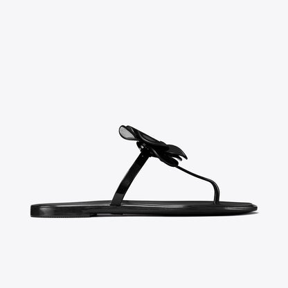 Tory Burch Flower Jelly Sandal PERFECT BLACK