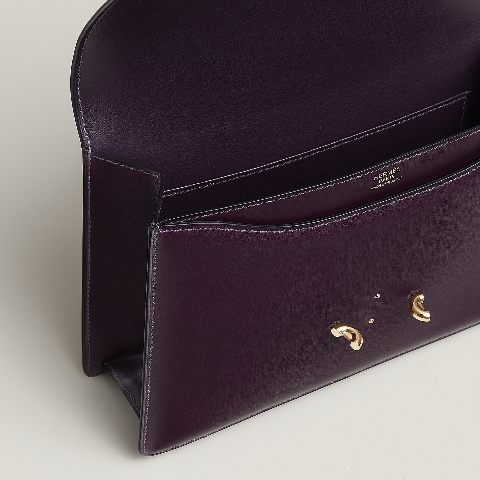  Hermes Fonsbelle Chaine Bag Raisin