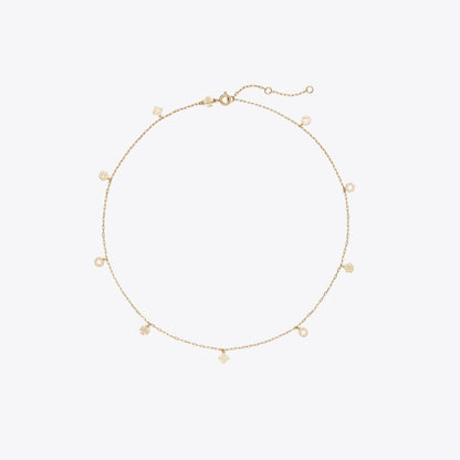Tory Burch Forget Me Not Charm Necklace Tory Gold