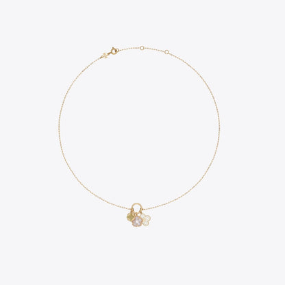 Tory Burch Forget Me Not Charm Pendant Necklace Tory Gold / Mother of Pearl