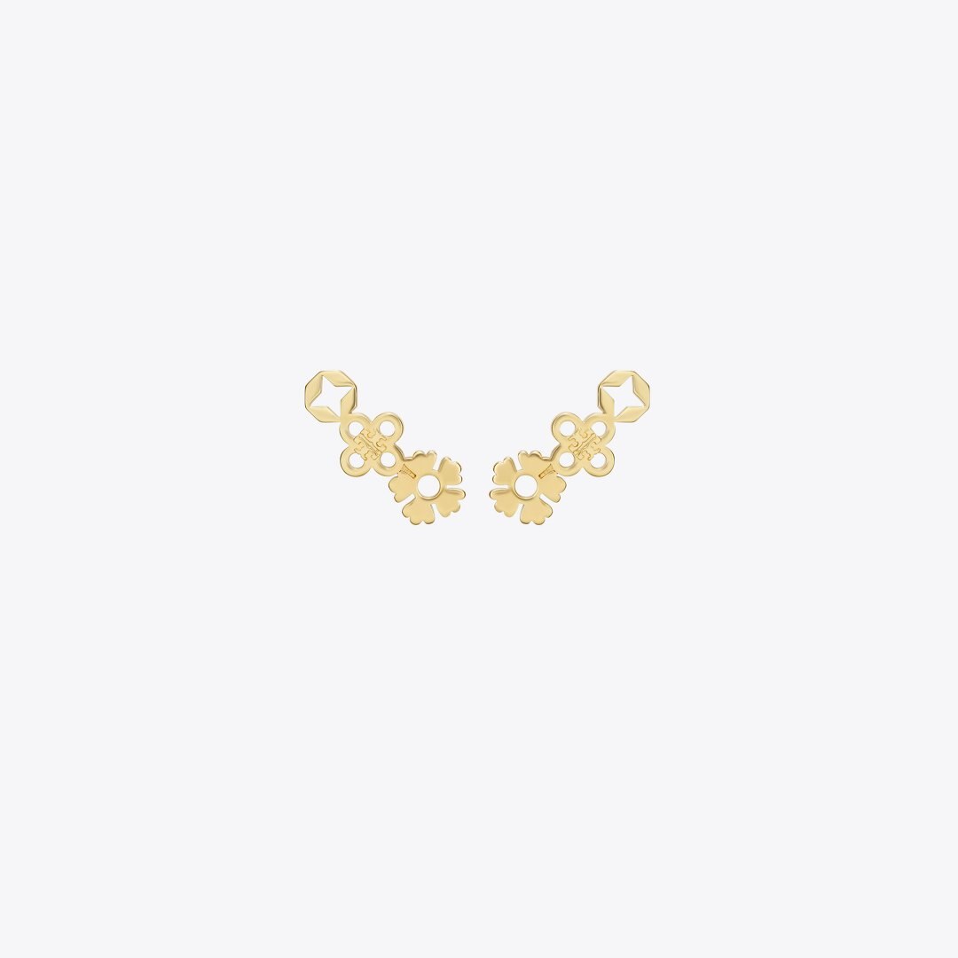 Tory Burch Forget Me Not Cluster Stud Earrings Tory Gold