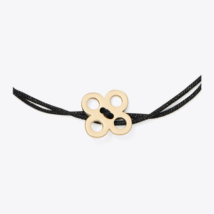 Tory Burch Forget Me Not Cord Bracelet Black