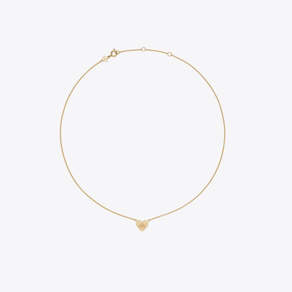 Tory Burch Forget Me Not Heart Pendant Necklace Tory Gold