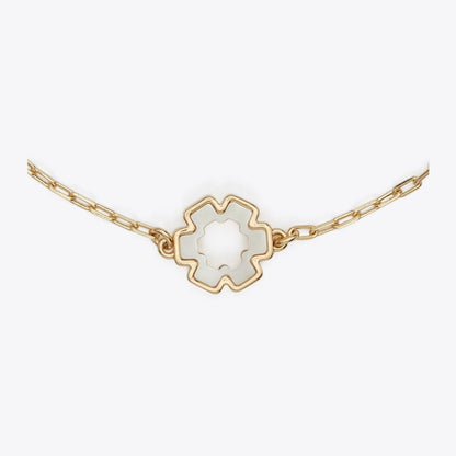 Tory Burch Forget Me Not Hex Bracelet Tory Gold / Mother of Pearl