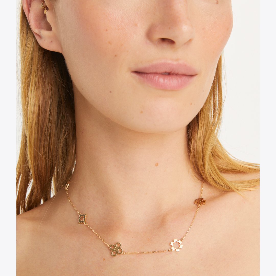 Tory Burch Forget Me Not Necklace Tory Gold