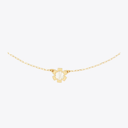 Tory Burch Forget Me Not Pendant Necklace Tory Gold / Mother of Pearl