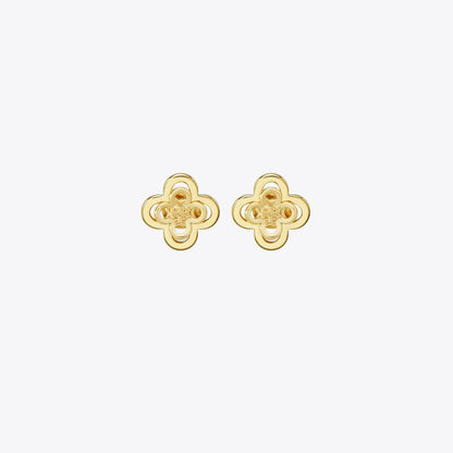 Tory Burch Forget Me Not Stacked Stud Earrings Tory Gold