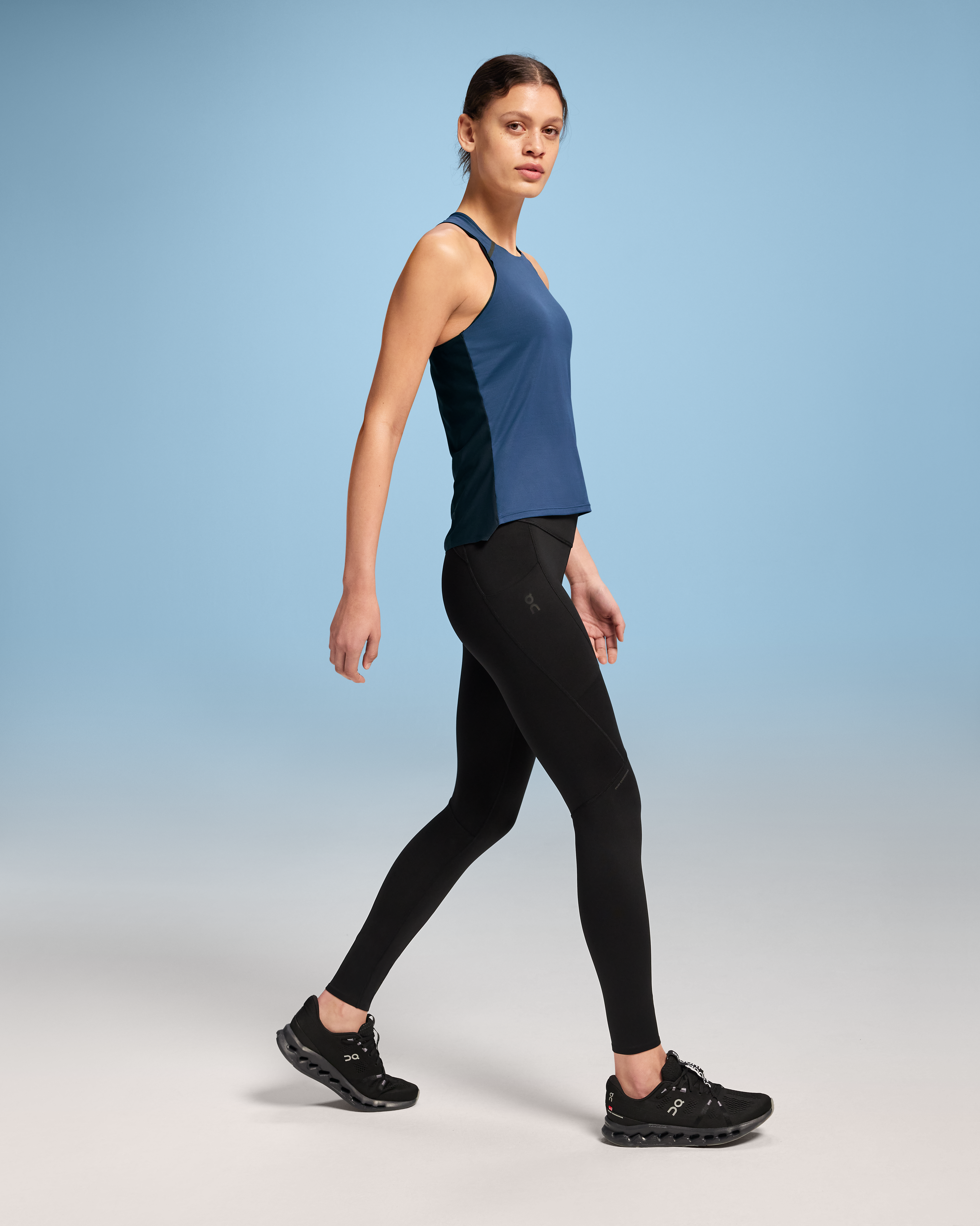 on performance tank Denim | Navy (Women's)