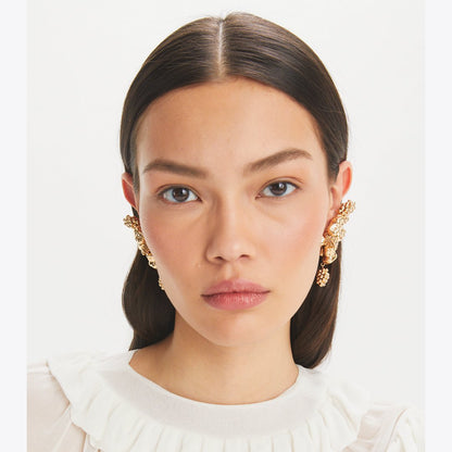 Tory Burch Fruit Earrings Light Brass